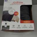 Sunbeam Royal Luxe Night Fog Heated Blanket 12-Heat Settings Auto Off Machine Washable Twin 62x84inch