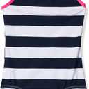 Kanu Surf Girls Layla Beach Sport Banded 1 Piece Swimsuit (2T, Layla Navy Stripe)