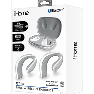IHOME TW Open Ear Earbuds White