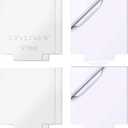 Senbota (Pack of 9) Acrylic Sheet Clear Cast for LED Light Base 5.9" x 5.1" x4 mm,Clear Square Casts Acrylic Blanks for DIY Laser Cutting Engraving Painting Drawing with Protective Film