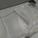 KOTEMON Acrylic Serving Tray with Handles-16x12x2.36Inch-Decorative Tray Letter Tray Organizer for Ottoman Coffee Table Countertop, Clear