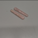 AMOYSTONE 2Pcs Natural Rose Quartz Massage Wand Pink Crystal Massage Scraping Tool Treatment 4"