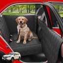 Waterproof SUV Dog Car Seat Cover for Back Seat | Hard Bottom, Non-Slip, Easy Clean, Quick Install 10s, Compatible Most SUV (Not for Models with Rear Quarter Windows)