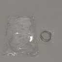 BENECREAT 40 Pcs Acrylic Floss Drops, Clear Embroidery Floss Bobbins with 2 Pcs Stainless Steel Rings, Winding Boards for Sewing Thread, Embroidery Floss, DIY Crafts and Projects