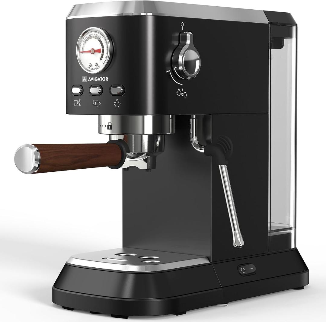 20 Bar Espresso Machine, Compact Coffee Maker with Milk Frother, Espresso Maker with 50oz Removable Water Tank for Home & Office, Coffee Machine for Cappuccino & Latte