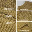 KYEESE Dog Sweater with Leash Hole for Small Dogs Male Warm Pullover with Reflective Thread Soft Knitwear Boy Dog Clothes Cozy Lightweight Thick Sweater Pet Indoor Outdoor Wear,Brown,X-Small