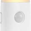 Motion Sensor LED Night Lights Warm White with Adjustable Brightness Rechargeable Battery, with Hook and Stick-On for Cabinet, Wardrobe,Closet,Hallway, Stairs (1 Pack)