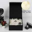Black Magnetic Gift Box 15 Pack 8X8X4 Inch Foldable Gift Boxes Bulk Black Gift Boxes with Lids Packaging for Small Business Luxury Gift Box Shredded Paper Filler