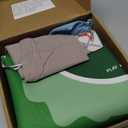 UPGRADED Mahjong Mat for Table - 31.5x31.5 Anti Slip Noise Reduction Mahjong Table Mat with Rules, Multi-Game Mat, Mahjong Table Cover for Poker/Board Games/Dominoes, for Christmas Table Decor Gifts (Green)