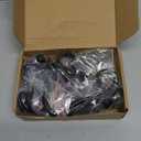 8 Pack Coat Hooks Wall Mount Heavy Duty Utility Retro Double Hooks for Hanging Coats, Hat, Towel, Key, Robe, Scarf, Bag, Cap (Black)