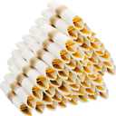 100 Pack Pre Rolled Gold Plastic Silverware Set with Napkins,Disposable Wrapped Heavy Duty Cutlery Set for Wedding Birthday Party-100 Forks,Knives,Spoons,Utensils Set,Plasticware Bulk