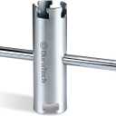 DURATECH Basket Strainer Wrench, Universal Sink Strainer Wrench with Sliding Handle, Double End, 1/2" & 3/8 "