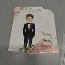 Floral Bridal Shower Games - Who Has The Groom Scratch Off Celebrity Cards Tickets for 48 Guests - Funny Bachelorette Party Games Ideas - Rose Gold White