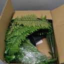 2PCS 45in Fake Ferns- Large Artificial Plants Outdoor, UV Resistant Artificial Ferns for Outdoors, 60 Branches Faux Boston Fern Realistic Weatherproof Fake Plants for Porch Home Patio Hanging Decor