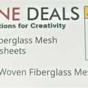 Mosaic Mesh for Back Mounted Tile 12" x 12" (Ten Sheets), Non Sticky