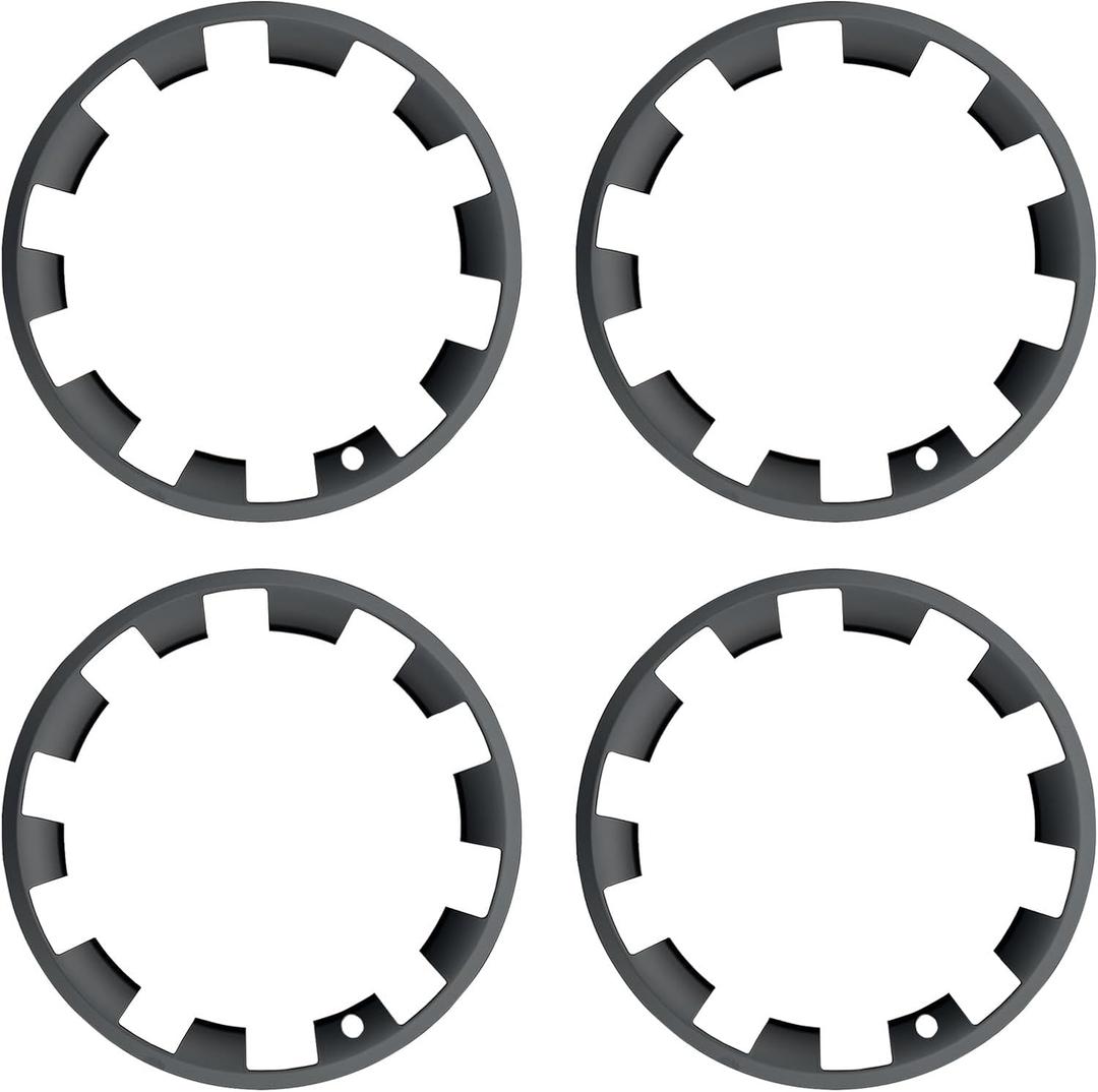 for Tesla Model Y 20 Inch Helix Wheel Rim Protector Hubcaps Helix Wheels Rim Cover Tire Trim Rings Matte Black 4Pcs Model Y Accessories