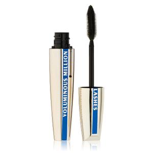 LOreal Paris Makeup Voluminous Million Lashes Mascara, Volumizing Collagen Infused Eye Makeup, Amplifying Mascara Brush, Waterproof, Black, 0.32 Fl Oz., 1 Count