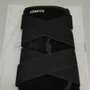 JOMVD Knee Brace for Knee Pain, Meniscus Tear, ACL, Adjustable Knee Support with Side Spring Stabilizers for Meniscus Tear, Arthritis, Patella Stability, Knee Pain Relief, Women and Men, Large (Black)