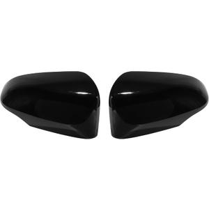 Motoforti 1 Pair Door Wing Mirror Cover for Toyota Camry Corolla Yaris 2012-2019 Left Right Outside Rearview Mirror Shells Cap Housing for Toyota Yaris Gloss Black