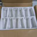 Glasseam Clear Flower Vases for Centerpieces: Modern Glass Vase Set of 12 for Wedding Party Centerpiece Home Table Decor 5.5In Small Bud Vases for Flowers Rose Tulip Stems