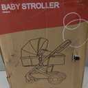 2 in 1 Baby Stroller Newborn Foldable Pushchair with Adjustable Canopy Folding High Landscape Infant Carriage, Anti-Shock Toddler Pushchair