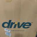 Drive Medical Two-Button Folding Walker with Wheels, Height Adjustable