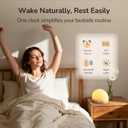 HOUSBAY Sunrise Alarm Clock Radio for Bedroom Wake Up Naturally with Gentle Light & Nature Sounds, Relax with Bluetooth Speaker & Night Light