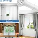 ALLZONE Adjustable Tension Curtain Rod, 42 to 78 Inches, Spring Loaded Curtain Rods No Drilling, Renter Friendly Tension Rod for Windows, Shower, Closet, No Drill, Non-Slip, White