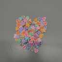 120 Pcs Conversation Hearts Vase Filler Valentine's Day Heart Ornament for Floating Candles Candy Love Centerpiece for Valentine Wedding Home Table Party Decor, No Water Gel, Macaron