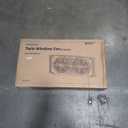 BEYOND BREEZE Twin Window Fan with Reversible Airflow and Intruder Alarm, 9-Inch Window Fan with Remote Control and 3 Speeds, Expandable Window Exchaust Fans for Home Bedroom