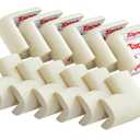 12 Pack Soft Corner Protector Baby Proofing Edge & Corner Guards, Furniture Safety Bumper for Table, Fireplace, Stair, Cabinet, (Beige)