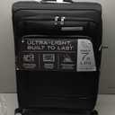 Samsonite UpLIFT Lightweight Medium Checked Softside Luggage with Spinner Wheels - Expandable - Airline-Approved, Polyester Soft Suitcase for Ultra Light Travel - Black