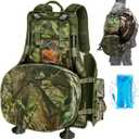 Hunting Turkey Vest with Seat, Kickstand Turkey Vest with Game Pouch for Turkey Hunting,Turkey Clothes for Men (NEXT CAMO G2 GREEN)