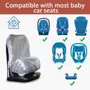 2 x Car Seat Sun Shade Cover, Infant Car Seats Heat Protector Keeps Your Toddler Baby Seat at a Cool Temperature, Covers and Blocks Out Heat & Sun, Reflective Baby Seat Covers for Car Seats