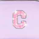 2 x Uygafly Gift for Girls Kids,Initial Fanny Pack Belt Bag Purse Lavender,C | Birthday Gifts for 3 4 5 6 7 8 9 10 11 12 13 Year Old Girl,Personalized Crossbody Bag Cute Trendy Stuff, one size