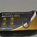 12 Pack E-Track O-Ring Tie-Down Anchors for Secure Motorcycles, Cargo Loads, Bikes in Trailers, Pickups, Vans, Trucks for E-Track System Accessories for Enclosed