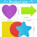 Zonon Carpet Markers Multi-Color Spot Markers 5 Style Group Activity Floor Carpet Dots for Classroom Preschool Kindergarten Group Activity Supplies (50 Pieces)