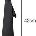 2 x Pre-tied Adjustable Necktie Narrow Necktie with Zipper，42cm Black Narrow with Zipper Trendy Unisex Casual Business (Black)