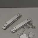 2 Heavy Duty Hidden Door Invisible Concealed Hinge 180 Degree Swing Heavy Duty Zinc Alloy for Your Interior or Exterior Door Make Your Door Way More Structure and Secure (Clear)