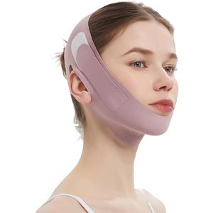 Graphene V-Shaped Mask, Chin Strap, Sleep Mask, Jawline Exerciser, Dusty Pink