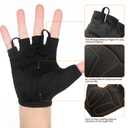 Eco-daily Cycling Gloves for Men Women Padded Mountain Bike Gloves Lightweight Half Finger Gloves Anti-Slip Shock-Absorbing for MTB Road Biking Fitness