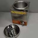 Nacho Cheese Dispenser with Stainless Pump, 2.6Quart Nacho Cheese Sauce Warmer Hot Fudge Dispenser 86-194 Insulated Pump Dispenser for Cheese Sauce Hot Fudge Butter