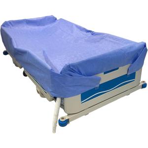 Patient Washing Sheet with Drainage Hose - Waterproof Bed Pad & Portable In-Bed Shower Bathing Kit for Bedridden, Elderly & Disabled - Reusable Medical Basin & Caregiver Aid