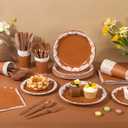 175 Pcs Valentine's Day Paper Plates and Napkins Set, Love Party Tableware set for 25 Guest include Disposable Love Hearts Paper Plates, Napkins, Cups, Knives, Forks & Spoons for Mother's Day Wedding