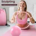 Pilates Ring Set for Women, Home Workout Pilates Equipment with Resistance Bands, 14'' Magic Circle, Mini Ball, Pilates Starter Kit for Strength, Toning and Flexibility