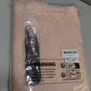 ANRODUO Blush Pink Extra Long Linen Shower Curtain, 108 Inch Long Heavy Duty Fabric Shower Curtain Set with 12 Metal Hooks, Waterproof Decor Machine Washable for Bathroom Bathtub Hotel, 72 x 108