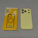 Ktele Magnetic for iPhone 17 Pro Case [Compatible with Magsafe] [Premium Silicone Satin-Smooth Touch] Slim Shockproof Anti-Scratch Microfiber Lining Case, 6.3 inch, Creamy Yellow