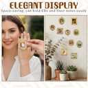 2 x 10pcs Mini Gold Picture Frames, Vintage Small Antique Resin Picture Baroque Miniature Picture Frames Oval Rectangle Wall Hanging Display Table Frame for DIY Photo Holiday Party Wedding Decoration