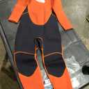 Kids Wetsuit 2.5mm Neoprene Long Sleeve Diving Suit For Boys Scuba Thermal Swimwear Girls Thick Swimsuit Children Wet Suits (XL, Orange)