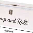 Plastic Wrap Dispenser with Cutter Fits 12" 3000ft Costco Wrap, Foil, Cling, Wax Paper for Kitchen, Restaurant